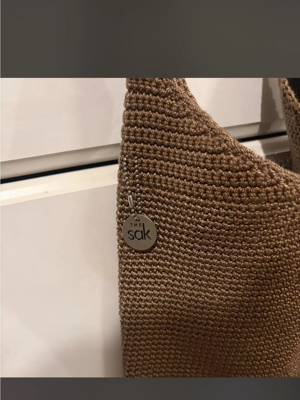 The Sak Brown Crochet Shoulder Bag - Picture 3 of 3